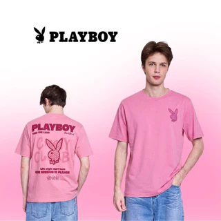PLAYBOY 06PB เสื้อยืด เสื้อผ้าผู้ชาย/เสื้อ/เสื้อยืดสีชมพู รุ่น P1MT265TB032PK
