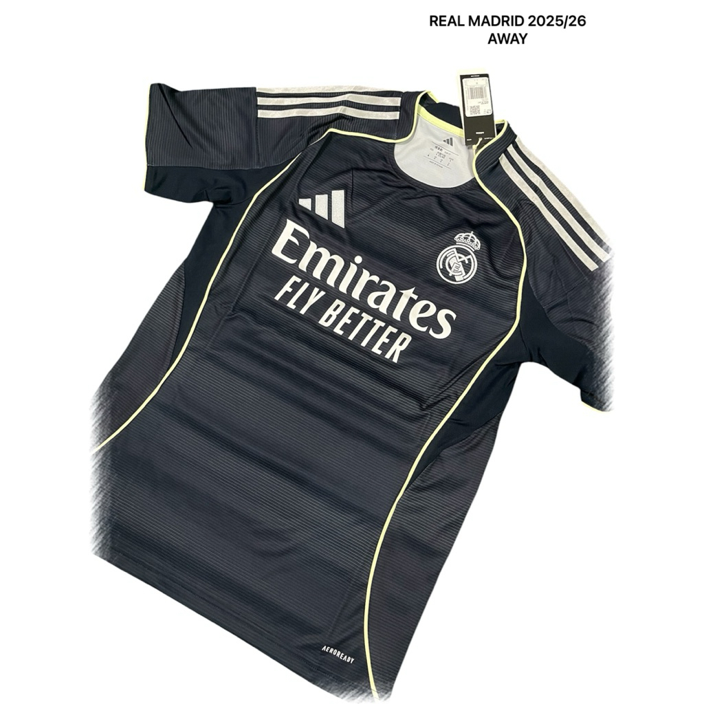 เสื้อทีมฟุตบอล REAL MADRID ชุด AWAY ปี 25/26 เกรดแฟนบอล