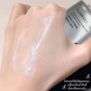 C024 Cappuvini ไพรเมอร์ เนื้อแมตต์ หลอดสีเงิน คุมมัน เบลอรูขุมขน เมคอัพติดทน ผิวเนียนใส ไม่เป็นคราบ