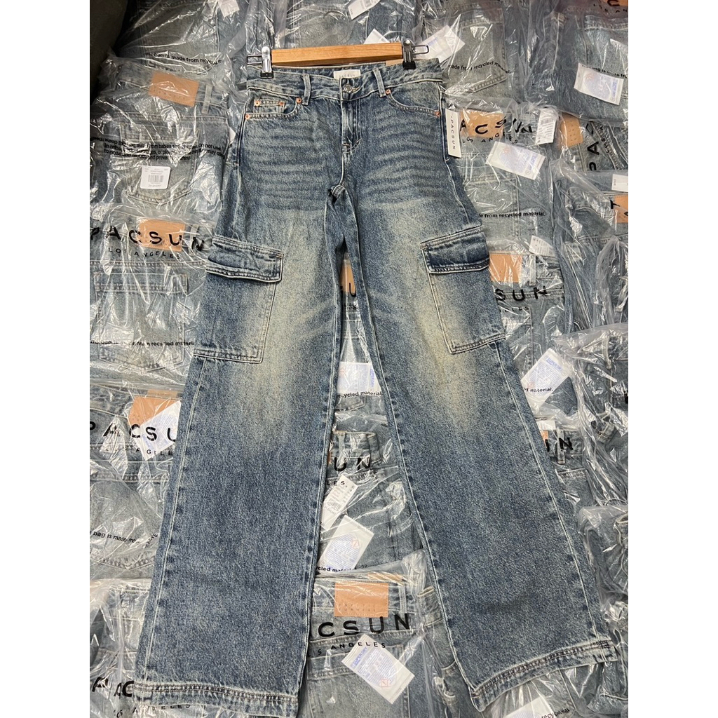 PACSUN cargo กางเกงยีนส์ของแท้ พร้อมส่ง