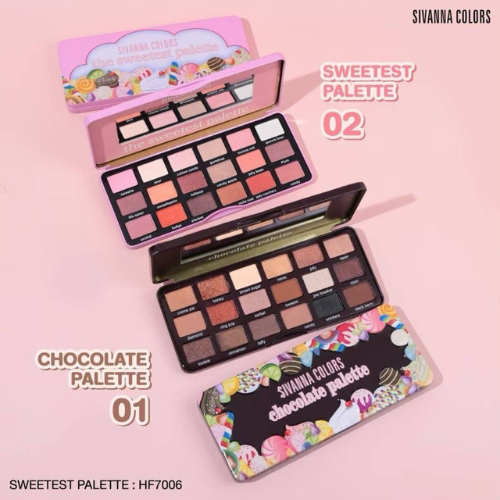 HF7006 ซีเวนน่า คัลเลอร์ส ช็อคโกแลตอายพาเลทท์ Sivanna Colors Chocolate & Sweetest Palette
