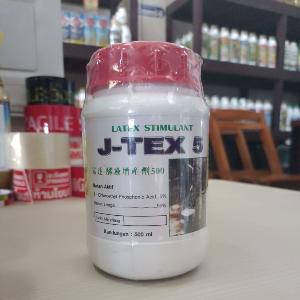 J-TEX 5 สารเพิ่มผลผลิตยาง Fuda500