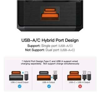 Orsen by Eloop C42T หัวชาร์จเร็ว มีสายชาร์จ TYPE-C 70 cm อยู่ในหัว Type C PD 65 W มอก.รุ่น