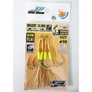 เบ็ดจิ๊กสอดสลิง JP JADESADA Jigging Hook JP งานทำมือ NO.1/0-3/0 และ NO.14-18