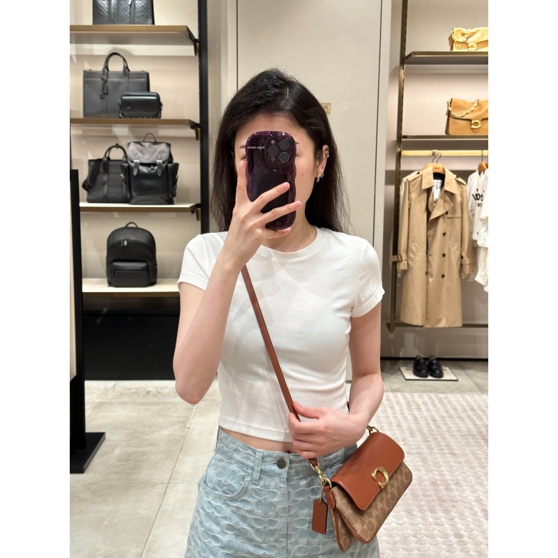 ของแท้COACH Jet 25 กระเป๋าหนัง ซิปเปิด-ปิด สะพายข้าง รูปที่ 2
