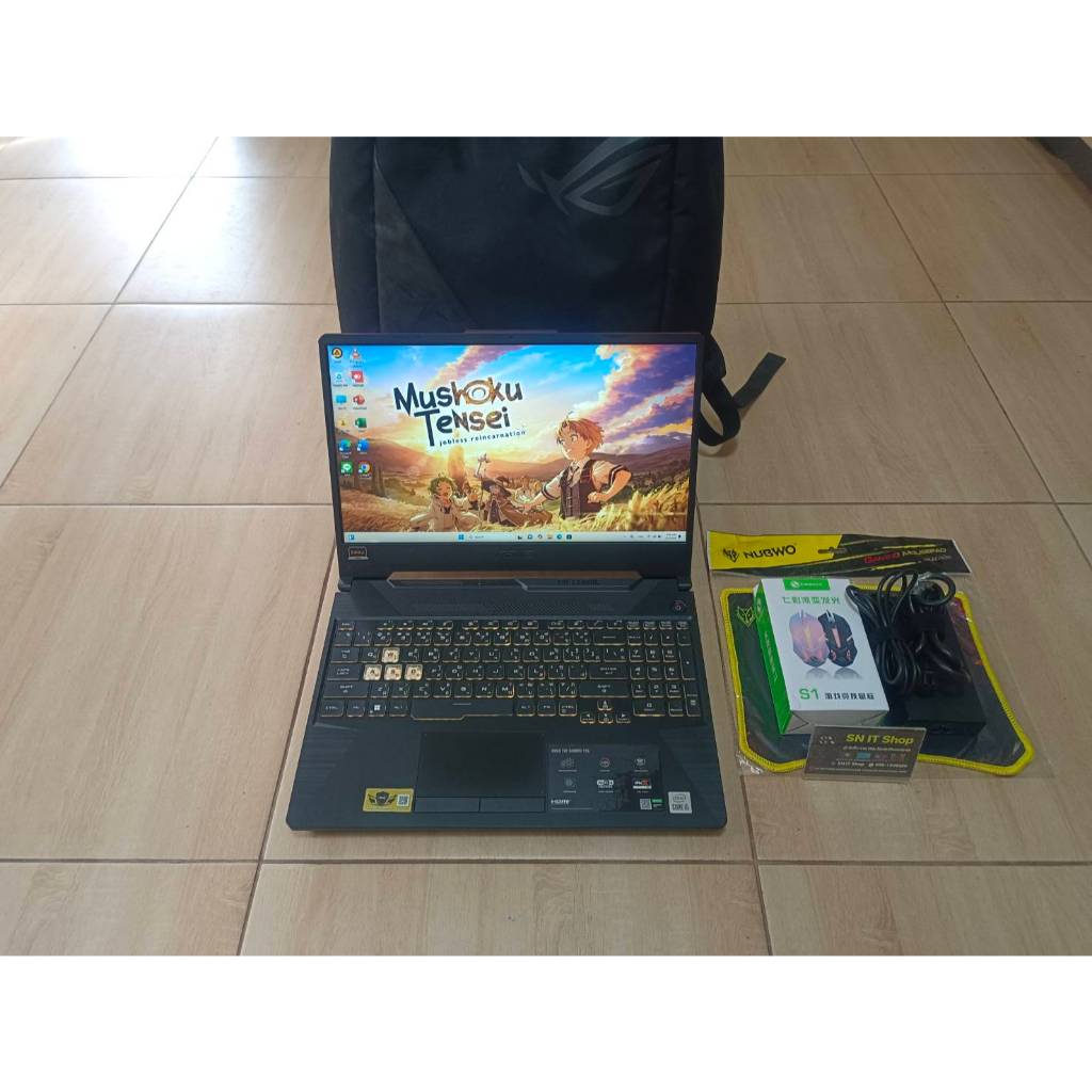 ASUS TUF F15 สเปค Intel Core i5-10300H RAM 8 GB SSD M.2 512GB NVIDIA GeForce GTX 1650 จอ 144 Hz ลงโป