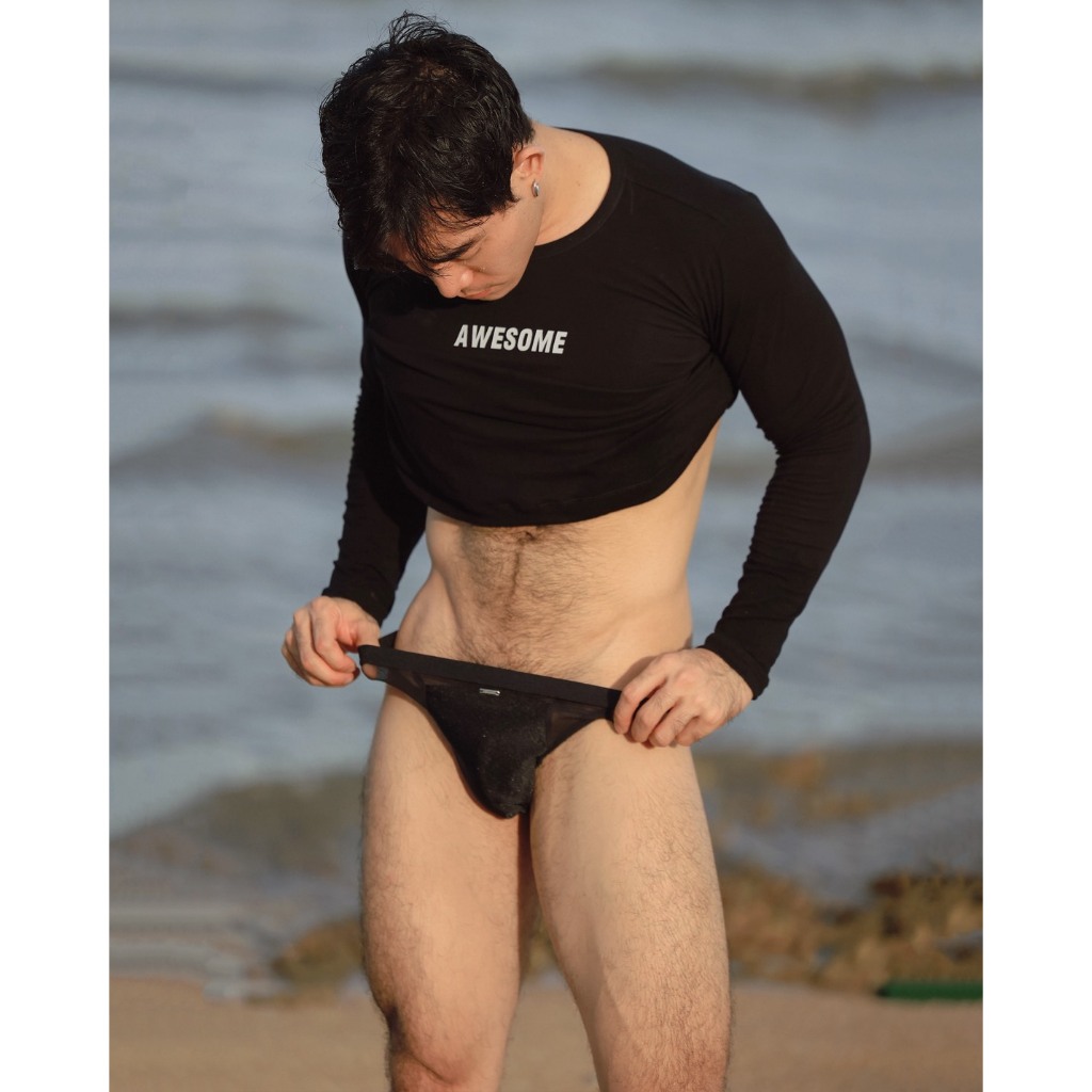 Awesome sport SLT16 | เสื้อแขนยาวเข้ารูป (Slim Fit Long Sleeve) เสื้อแขนยาวดีไซน์มินิมอล