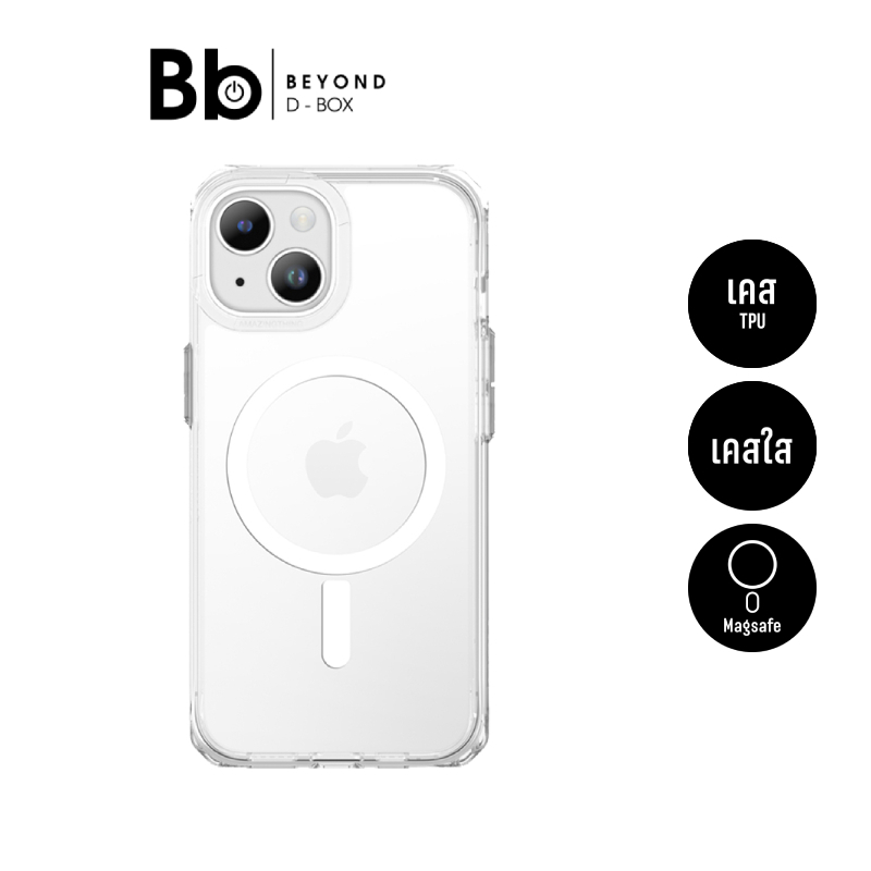 AMAZINGthing เคส iPhone 15 Minimal Magsafe Drop proof case Transparent by BB Beyond D-Box