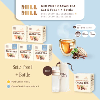 คละ Original & Chamomile Cacao Tea นอนหลับสบาย ลดการปวดหัวระหว่างวัน ชาคาเคาบริสุทธิ์ 100% MILL MILL