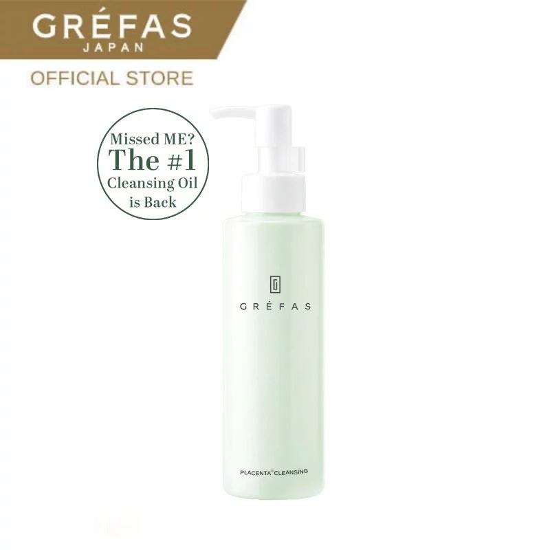 Grefas Placenta Cleansing เกรฟาส พลาเซ็นต้า คลีนซิ่ง Cleansing Oil สลายเมคอัพหมดจด ผิวชุ่มชื้น เปล่งปลั่ง กระจ่างใส