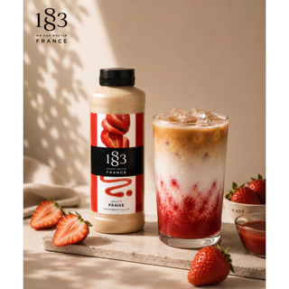 1883 ซอสสตรอเบอร์รี่ สำหรับคาเฟ่ ใช้ราดท้อปปิ้งและตกแต่ง | STRAWBERRY SAUCE 500 ml. (SKU 4708)