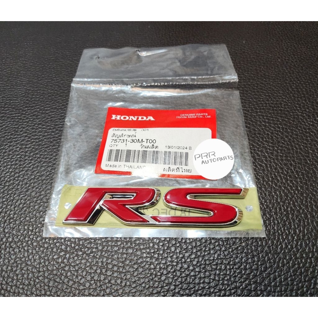 ของแท้ โลโก้ RS Honda Accord G11 ด้านท้ายรถ สีแดง HONDA Accord 2024-2026