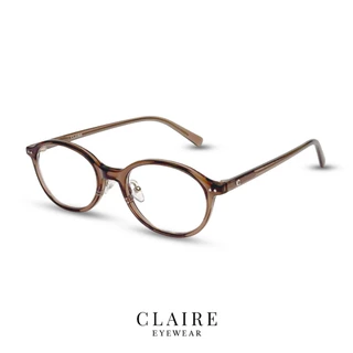 CLAIRE : แว่นสายตายาว รุ่น "Haru" แว่นกรองแสงสีฟ้า กันแดดUV400 ออกแดดเปลี่ยน"สีชา" | Glasses