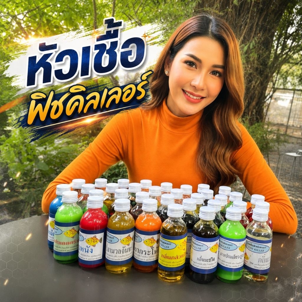 หัวเชื้อตกปลาฟิชคิลเลอร์ มีหลายกลิ่นให้เลือกค่ะ