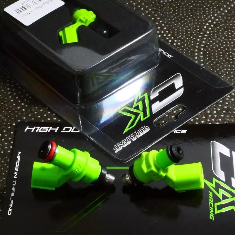 หัวฉีดแต่ง CK ตอเล็ก สีเขียว 130cc ถึง 600cc thumbnail 4