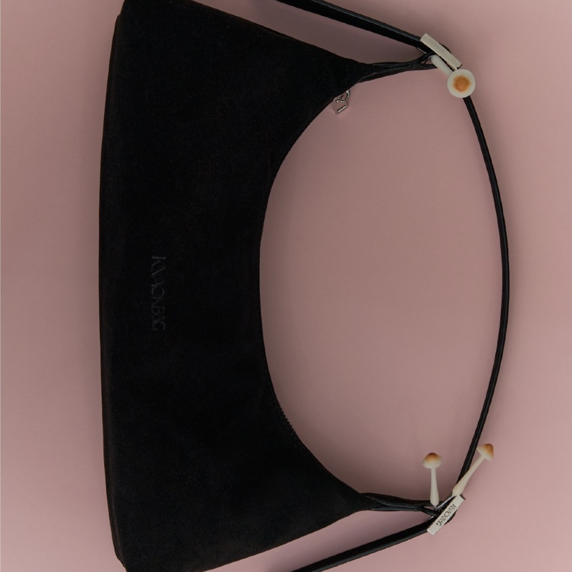 KNACKBAG - Jennie bag - กระเป๋าสายสะพายไหล่ รุ่นเจนนี่สายเล็ก หนังกลับสังเคราะห์ (PU Suede)