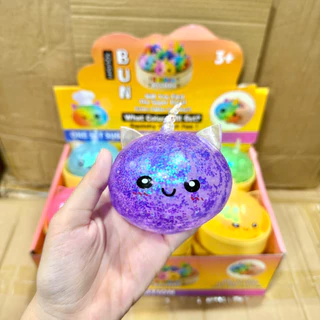 🇹🇭พร้อมส่งในไทย⭐️สกุชชี่ ซาลาเปา ยูนิคอร์น คริสตัล มีไฟ [ยกBox 12ตัว] ขนาด 8.5cm บีบสนุก ส่งไว DJD