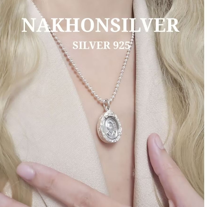 จี้หลวงปู่ทวด(วัดช้างให้แท้)​ เข้ากรอบงานจิวลี่~~ เงินแท้92.5
