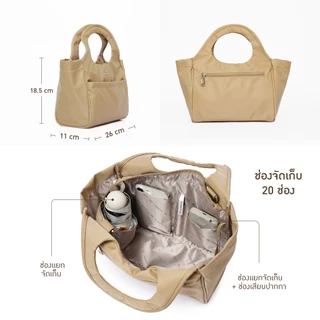 Hadara Moment Series No.49 กระเป๋าสะพายข้าง 20 ช่องจัดเก็บ ใส่ iPad 10.2 นิ้วได้ กันน้ำ