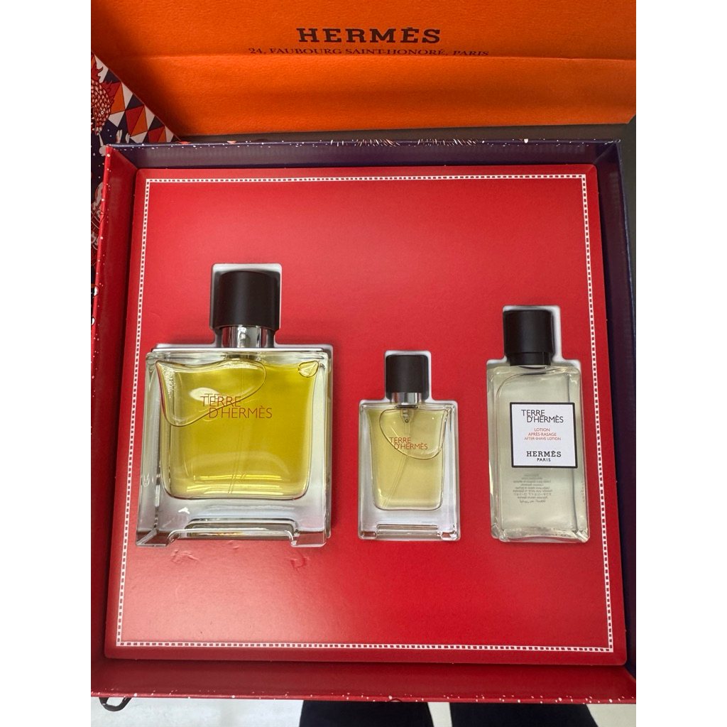 น้ำหอม Hermes Set 3 ขวด Terre D’Hermes แท้ 💯ใหม่