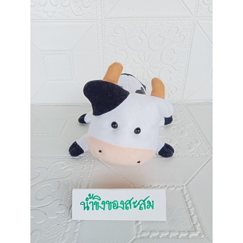 ตุ๊กตาวัว พรีเมี่ยม ฟาร์มโชคชัย@FARM CHOKCHAI@ขนาด : ความยาวประมาณ 7 นิ้ว*สินค้ามือสอง อาจมีตำหนิ หร