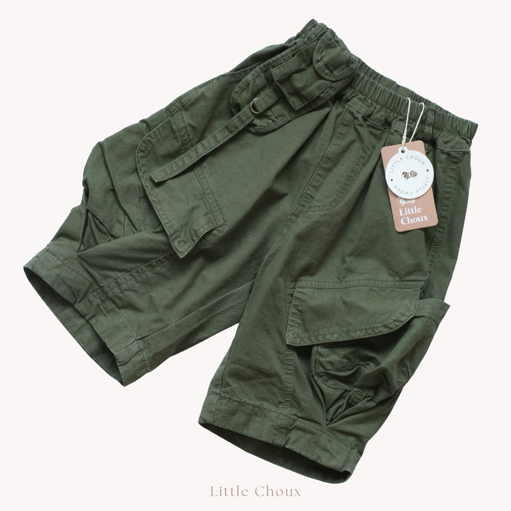 Technical pocket pants กางเกงคาร์โก้ขาสั้น