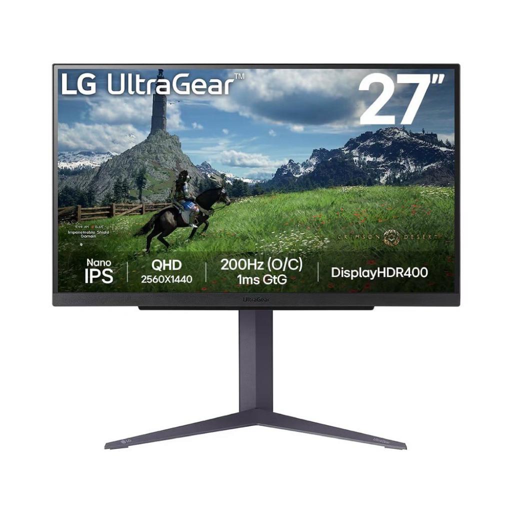 จอมอนิเตอร์ LG 27GS85Q-B.ATM Gaming Monitor (Nano IPS 2K 180Hz)