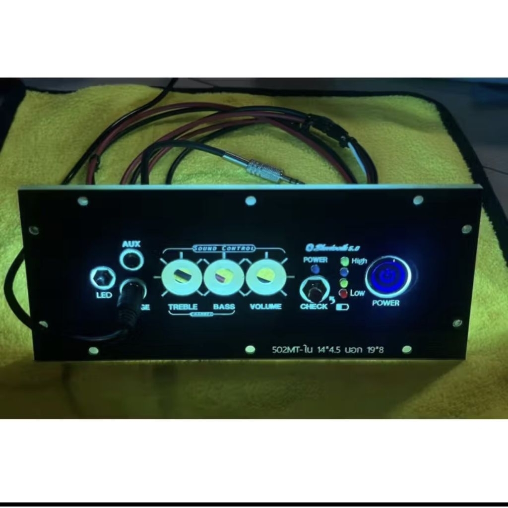 เพลทไฟ 502MT ไม่ย้าย led สวิตช์vip 16 มิล รวมไฟรวมอุปกรณ์พร้อมต่อสายด้านหลัง
