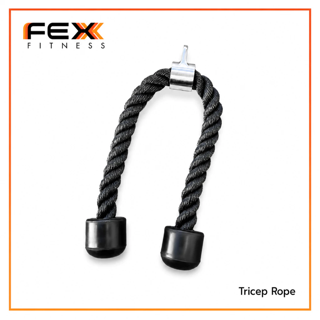 FEX fitness - Tricep Rope อุปกรณ์เล่นกับเคเบิ้ล (จำหน่ายเป็นชิ้น)