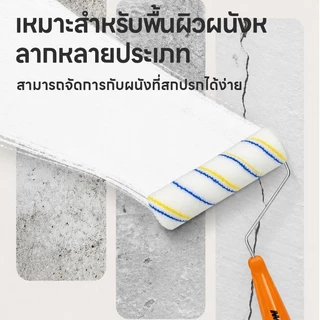 Maybuck ลูกกลิ้งทาสี ขนาด 4"/6"/9" นิ้ว อุปกรณ์ทาสีบ้าน ถาดหนา ทนทาน Paint Roller