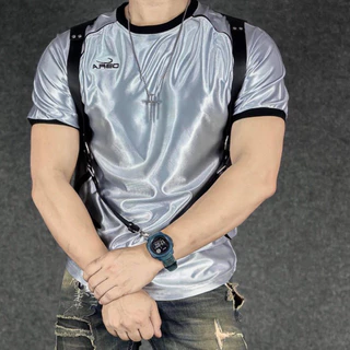 เสื้อคอกลม_สีเทาเงิน_ผ้ามัน_jAreo_SilverGray