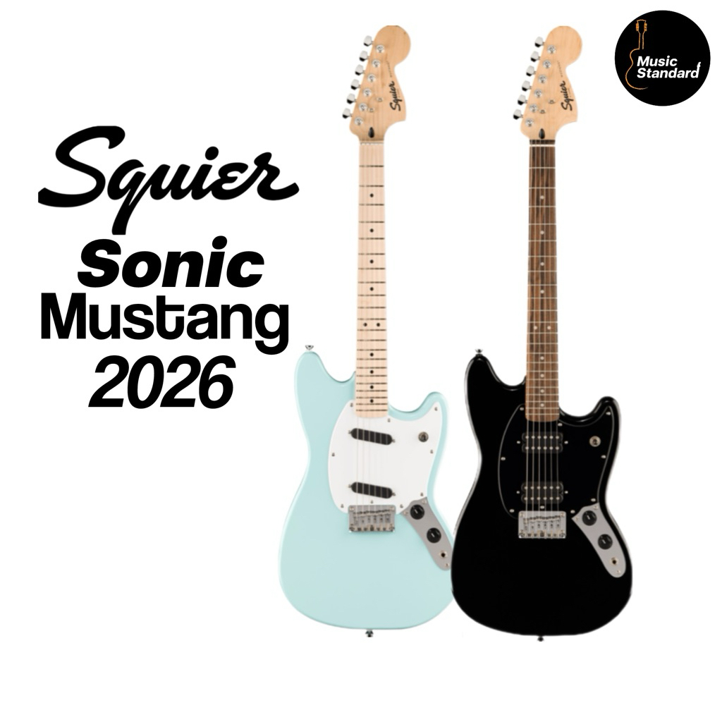 สีใหม่ 2026!! Squier Sonic Mustang กีตาร์ไฟฟ้า ฟรีของแถมหลายรายการ
