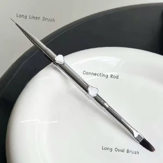 พู่กันเจล 2 หัว🇨🇳​ Nail&Yolly​ 2in1 Dual Nail brush gel Extension ใช้ได้ทั้งวาดลายและทำเล็บเจล