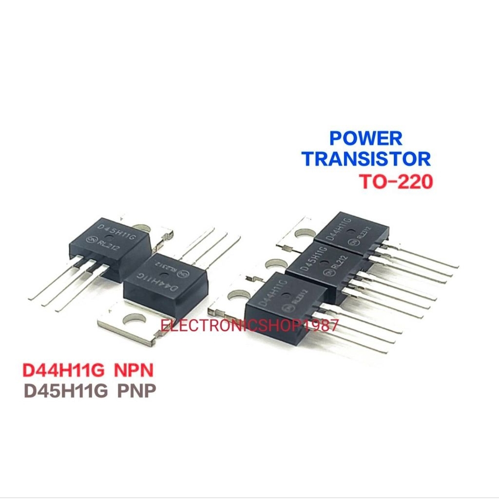 ราคา1ตัว 👉👉 D44H11G D45H11G 44H11G 45H11G POWER TRANSISTOR TO-220 10A 80V ทรานซิสเตอร์ NPN MJD44H11G