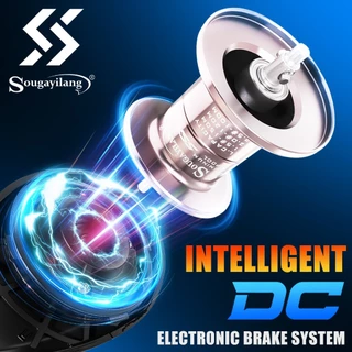 Sougayilang ใหม่อัจฉริยะ DC Baitcasting Fishing Reel 7.2: 1 อัตราเกียร์ 10 กก. สูงสุดลากระบบเบรกอิเล็กทรอนิกส์อัจฉริยะ