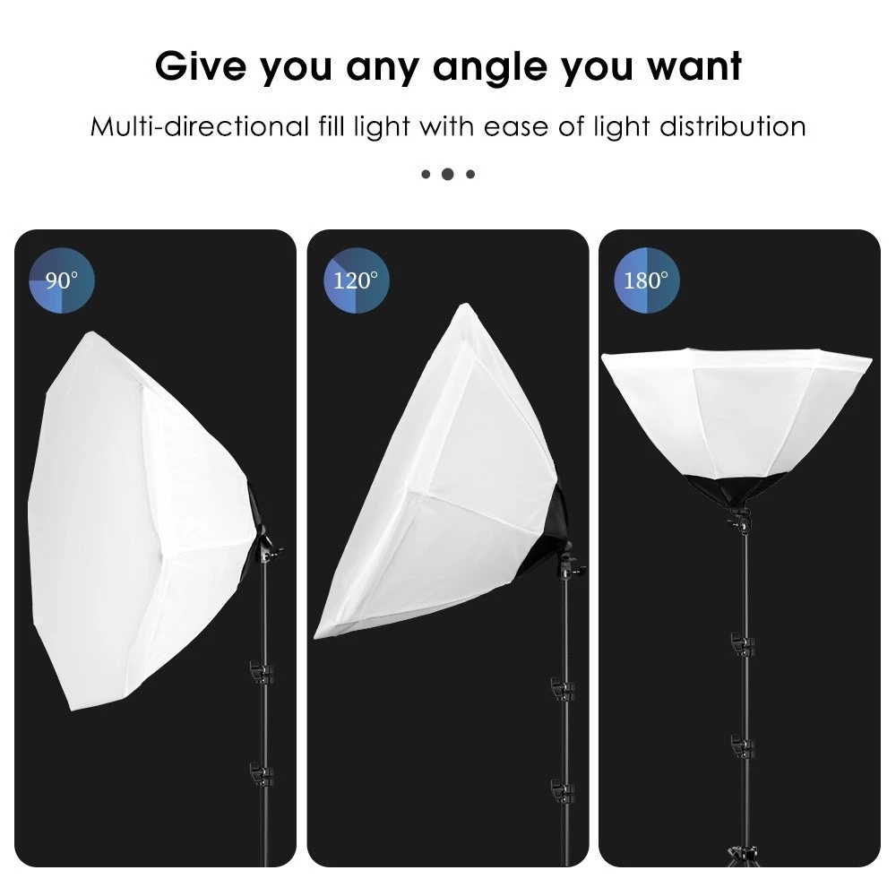 50*70cm ไฟสตูดิโอ Studio Softbox สตูดิโอถ่ายภาพ ไฟถ่ายสินค้า E27 light ไฟถ่ายรูป ไฟไลฟ์สด thumbnail 5