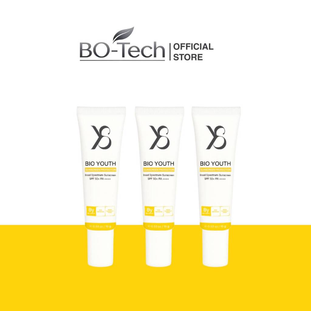 [3หลอด] Y8 Bio Youth Sunscreen Protection SPF50+ PA++++ เป็นครีมกันแดดเนื้อบางเบาแบบไฮบริด