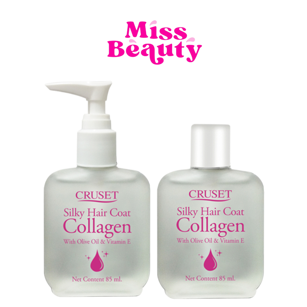 Cruset Silky Hair Coat Collagen ครูเซ็ท ซิลกี้ แฮร์โคท คอลลาเจน 85 มล.