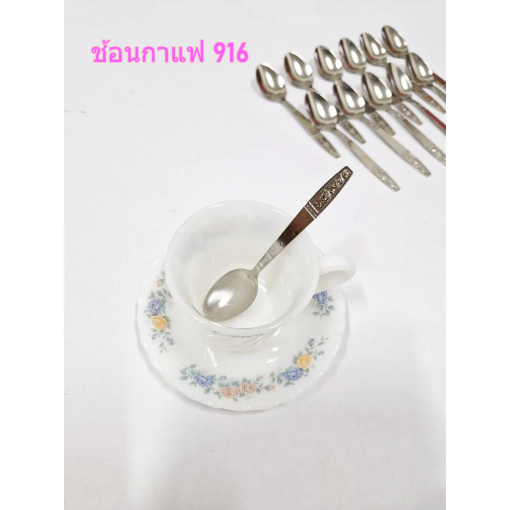 OSTRICH ช้อนกาแฟ 1 มิล ช้อนชงกาแฟสเตนเลส-นกกระจอกเทศ สินค้าไทย สินค้าคุณภาพ