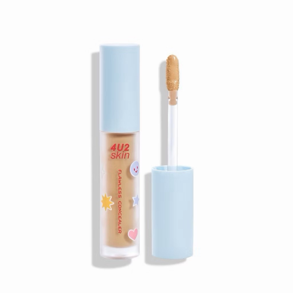 [ส่งต่อมือ1] คอนซีลเลอร์ 4U2 Skin Flawless/Skin Full Coverage Concealer เนื้อลิควิด ปกปิด จุดด่างดำ