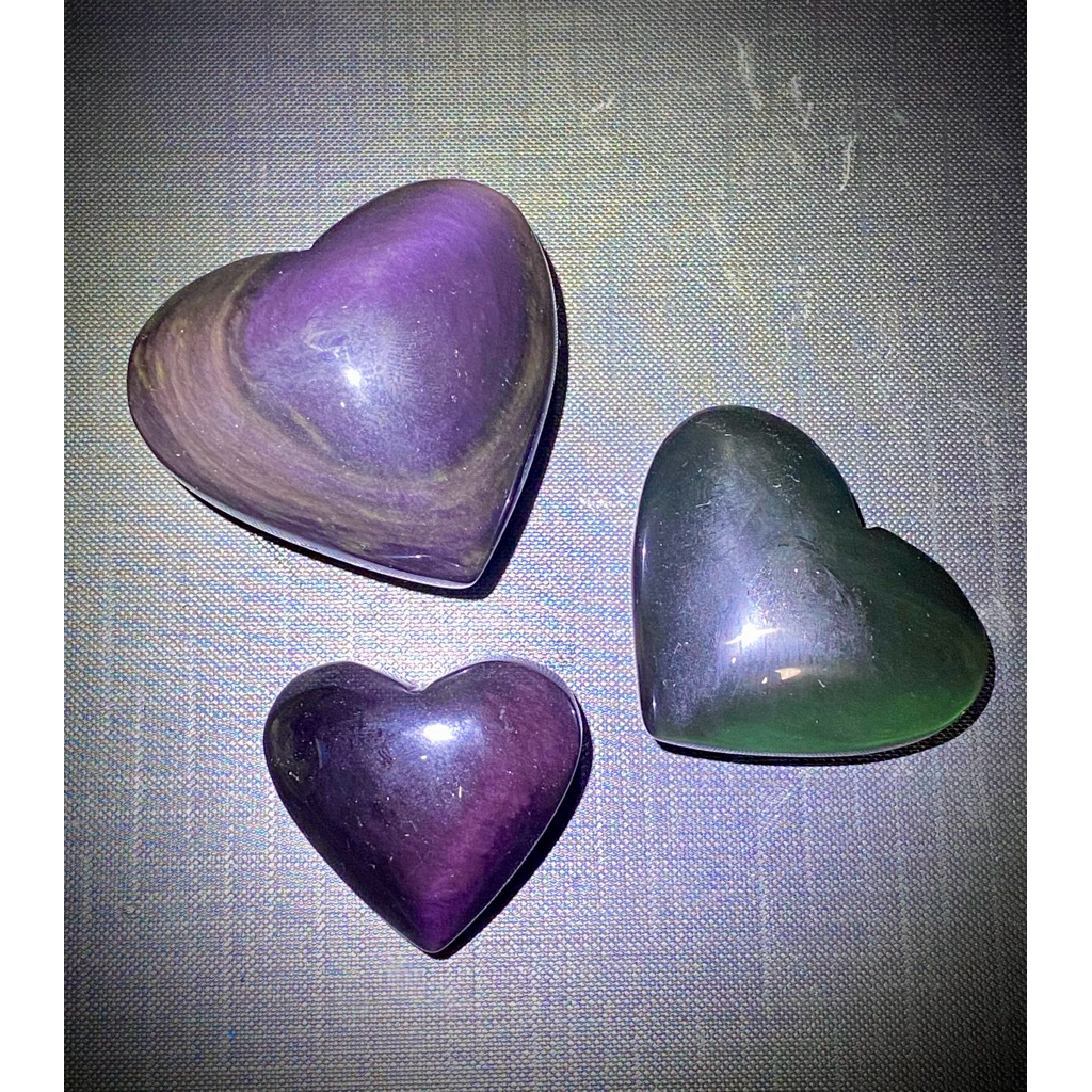 🌈🛡️เรนโบว์ ออบซิเดียน (Rainbow Obsidian)✨เหลือบรุ้ง เหลือบเขียว สวยงาม  "เครื่องดูดฝุ่นพลังงานลบ"