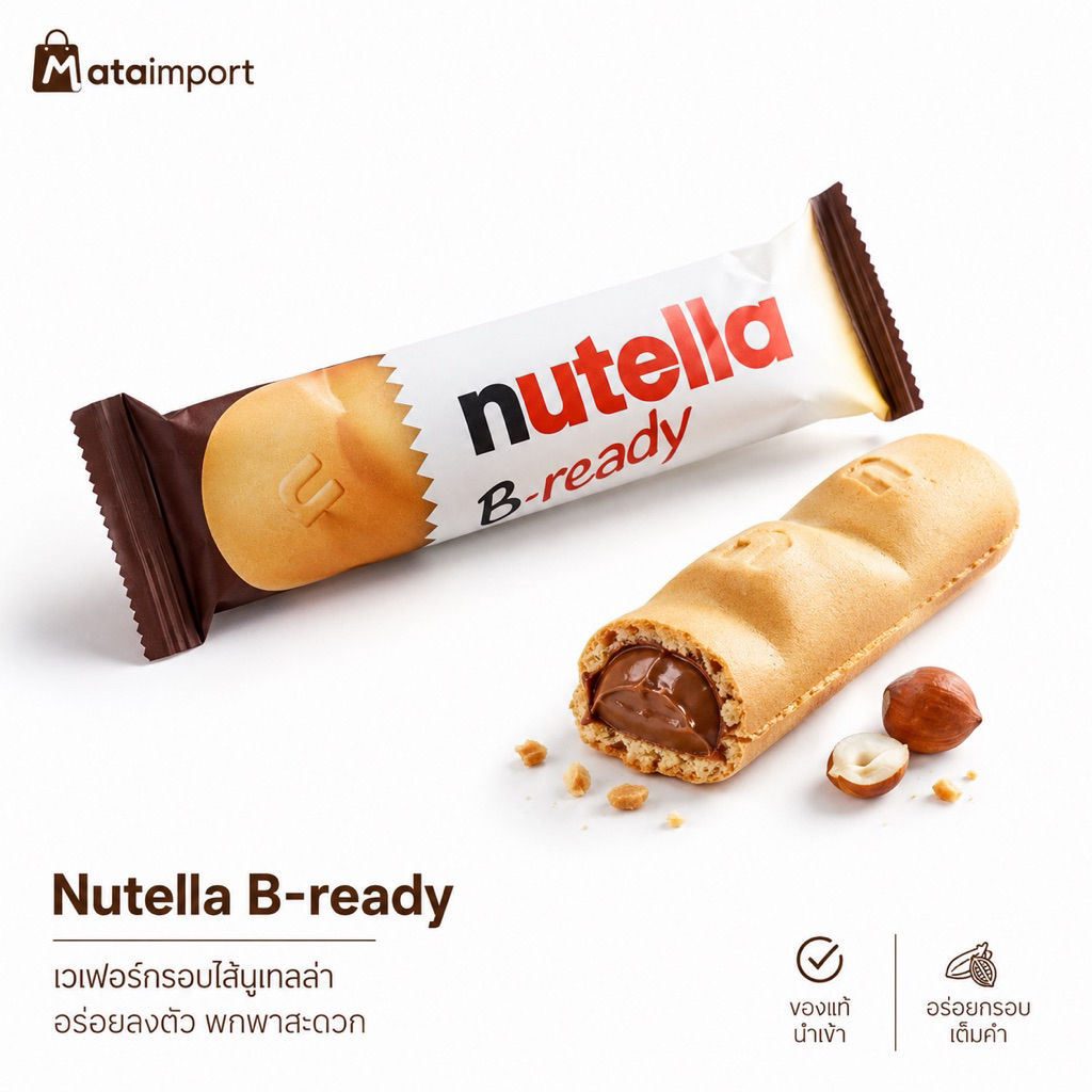 Nutella B-ready เวเฟอร์ไส้นูเทลล่า (แบ่งขาย 1 ชิ้น)