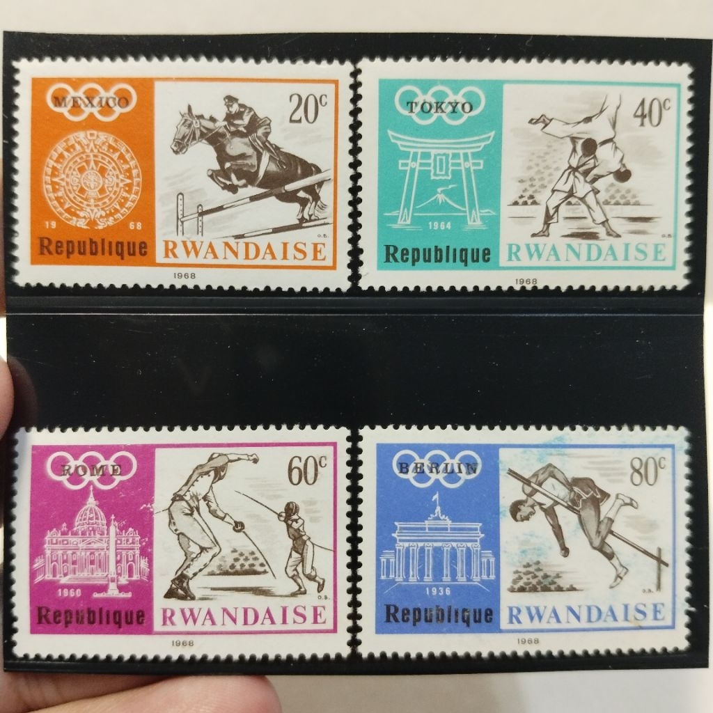 💥 Rwanda 1968 - MNH - Olympic Games Mexico 1968