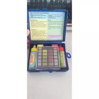 upgrade ชุดทดสอบคลอรีนตกค้างและ pH สระว่ายน้ํา การวัดคุณภาพน้ํา Swimming Pool Water Tester Kit