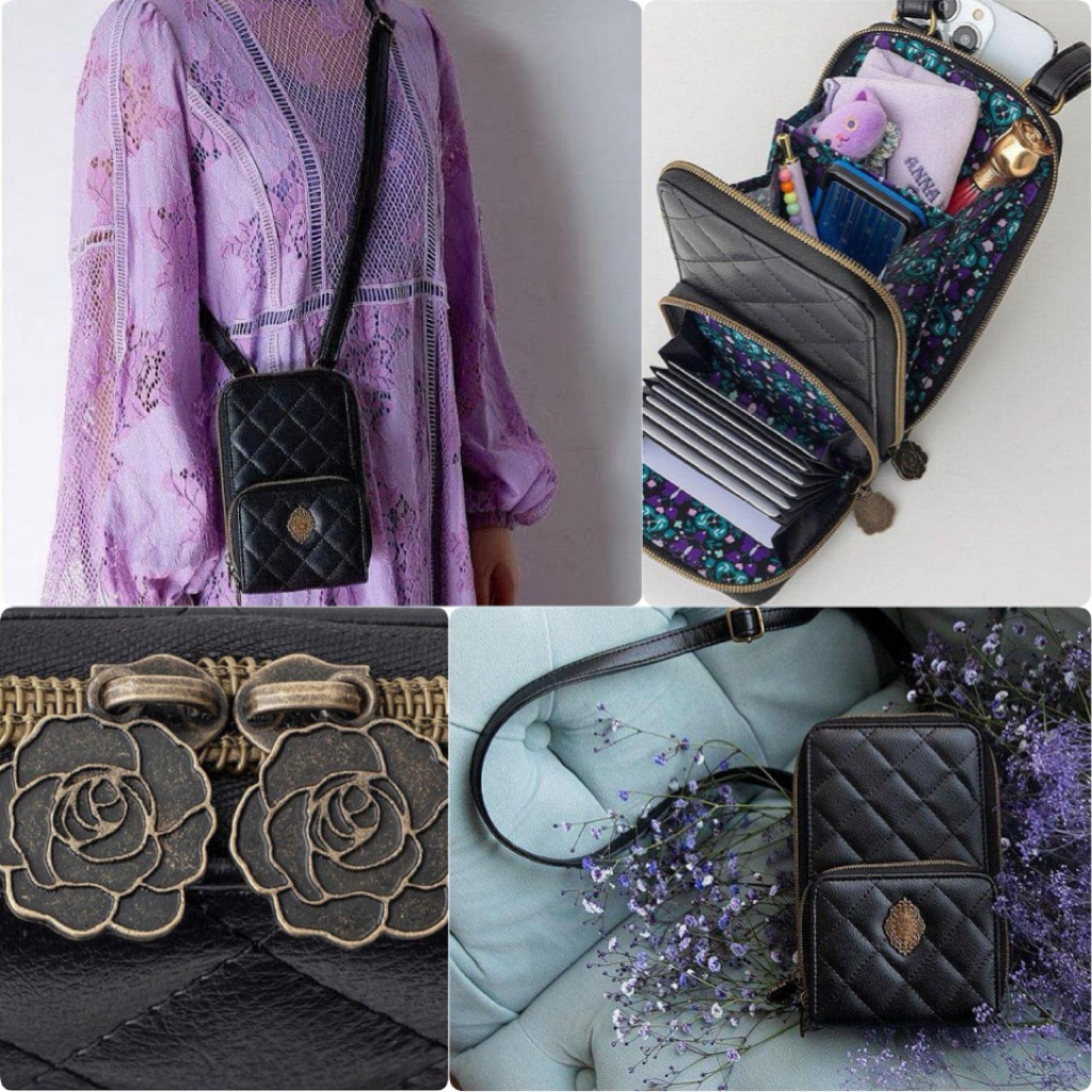 กระเป๋าANNA SUI mini Jabara-style Smartphone Shoulder (รุ่น Diamond ver.) ญี่ปุ่นแท้ (เฉพาะกระเป๋าไม