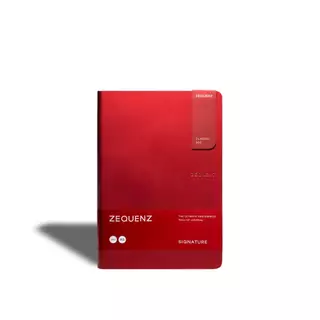 ZEQUENZ Signature Classic Notebook Red สมุดโน๊ตสำหรับบันทึก สีแดง