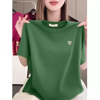เสื้อยืดแขนสั้นสำหรับผู้หญิง คอลเลกชันใหม่รับซัมเมอร์: ทรงหลวม คอกลม ลายพิมพ์สวย แมตช์ง่าย พรางหุ่นให้ดูเพรียวและมีสไตล์