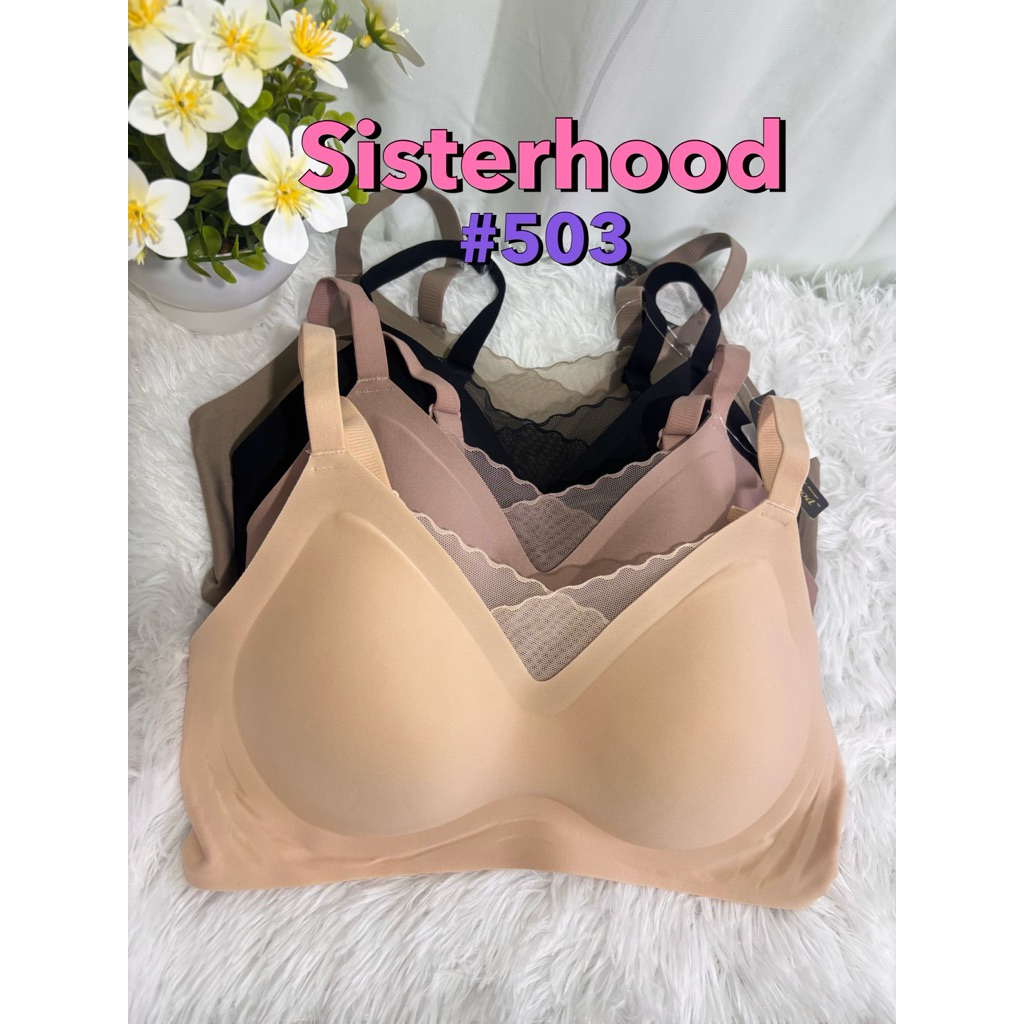 เสื้อชั้นใน sisterhood #503 สปอร์ตบรา ฟองน้ำถอดไม่ได้ ไร้ขอบ บังทรง size.M-XXL