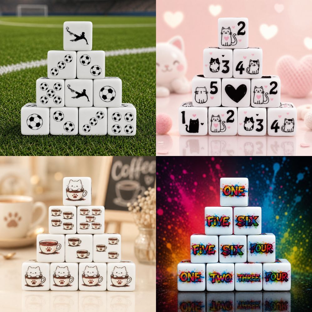 Playful D6 Dice ลูกเต๋า 1ลูก(1die) | ลูกเต๋า Dice For DnD D&D MTG RPG TRPG เกมกระดาน บอร์ดเกม Game ไ