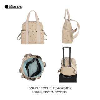 LeSportsac Double Trouble Backpack bag (Restock) กระเป๋าสะพายข้าง สะพายหลัง Style 2442